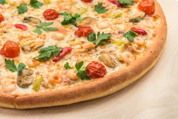 Fetta di pizza e pizza — Foto Stock