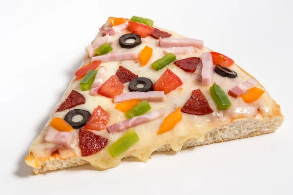 Fetta di pizza e pizza — Foto Stock