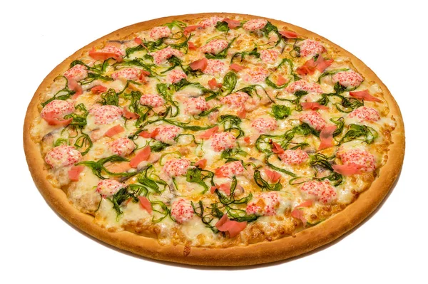 Pizza dan potongan pizza — Stok Foto