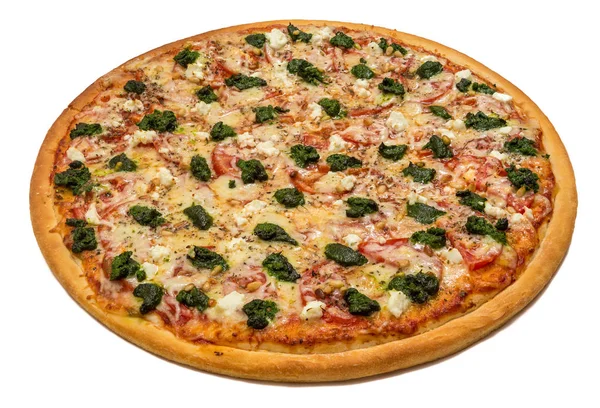 Fatia de pizza e pizza — Fotografia de Stock