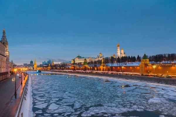 Вид на Московский Кремль, Россия — стоковое фото