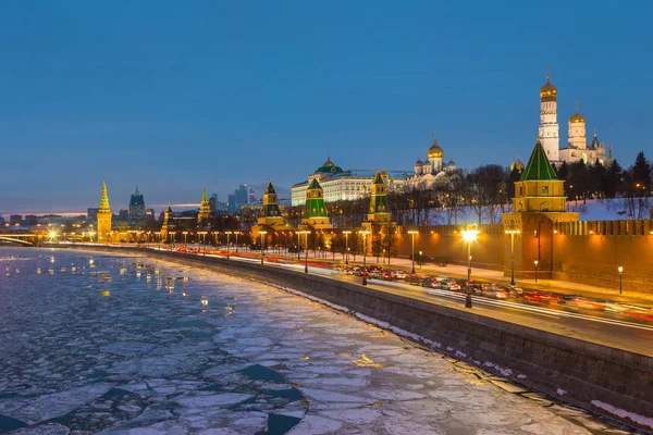 Вид на Московский Кремль, Россия — стоковое фото