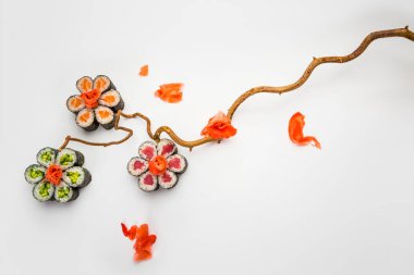 Japon deniz ürünleri mutfağı. Oryantal tat.