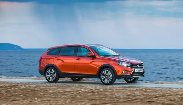 Presentación del nuevo LADA VESTA SW y SWC - Sport Wagon Cross — Foto de Stock