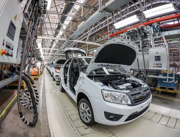 Car production. Assembly line — Stock Photo, Image