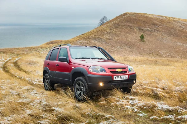 Togliatti Region Samara Rosja Listopada 2019 Suv Chevrolet Niva Ekstremalnych — Zdjęcie stockowe