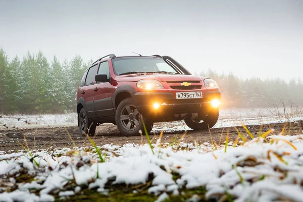 Тольятти Самарская Область Россия Ноября 2019 Года Внедорожник Chevrolet Niva — стоковое фото