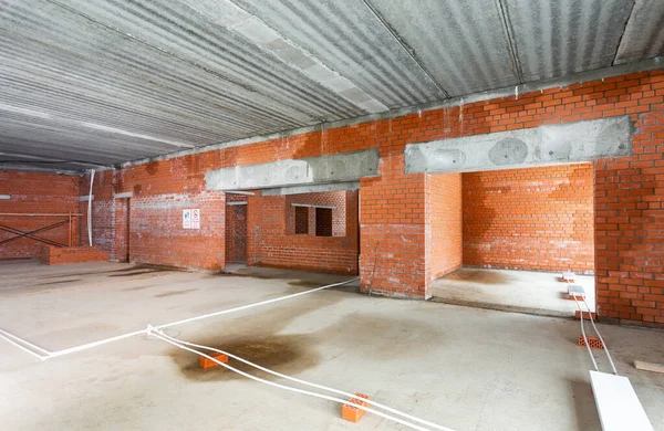 Concrete Construction Of Basement Of Large Building Ground Floor Inside The Modern Construction Site In A
