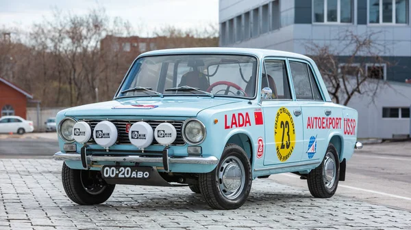 Togliatti Samara Oblast Rusia Abril 2020 Vaz 2101 Réplica Del — Foto de Stock