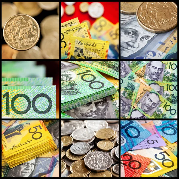 Avustralya para koleksiyonu — Stok fotoğraf