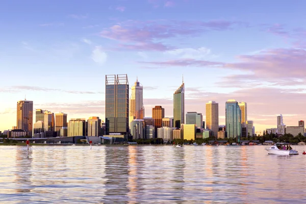 Západní Austrálie Perth Panorama při západu slunce — Stock fotografie