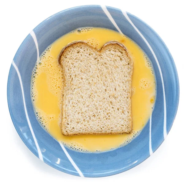 Takže pohled shora francouzský Toast, samostatný — Stock fotografie