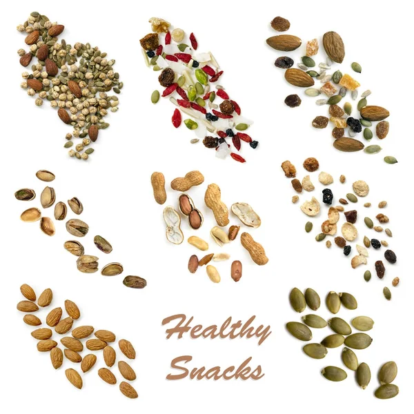 Healthy Snacking Food Collection — Stock Photo, Image