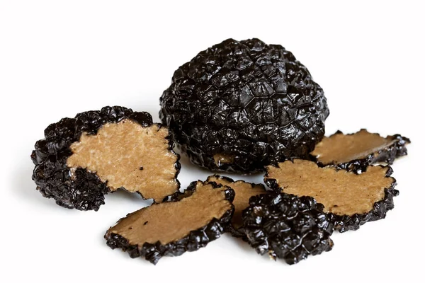 Funghi al Tartufo Nero Isolati — Foto Stock