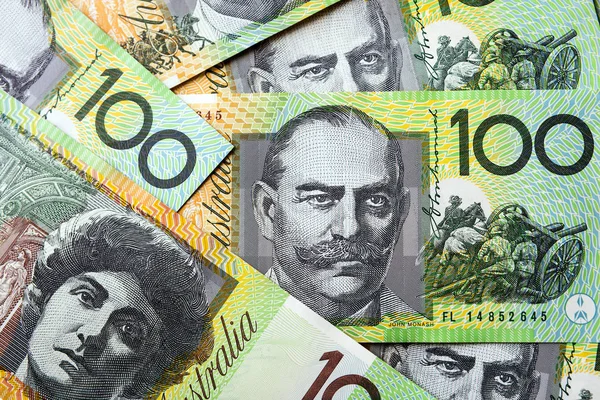 オーストラリアのお金の背景 — ストック写真