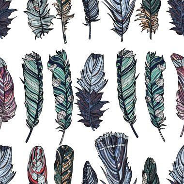 Kusursuz tüy deseni.