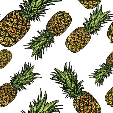 Ananaslı kusursuz desen.