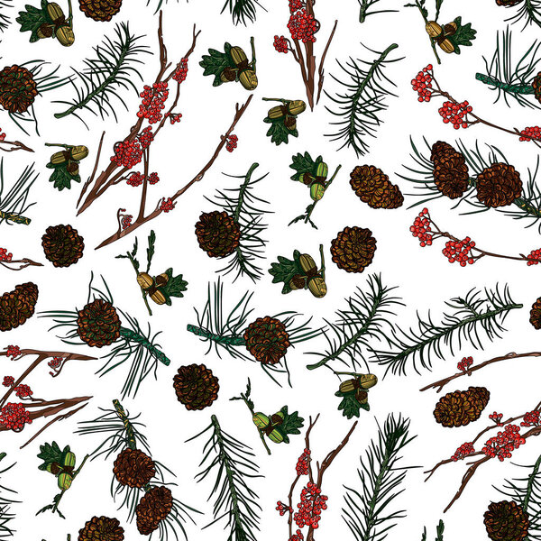 Forest seamless pattern.