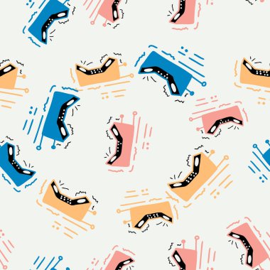 Doku, eski antika analog hippi cep telefonlarının fiziksel düğmeleri ve büyük uzun antenli mükemmel desenli posteri. Vektör illüstrasyonu