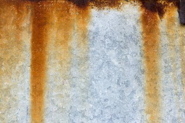 Paslı metal dokular, paslı, damlatan eski metal levhalar.