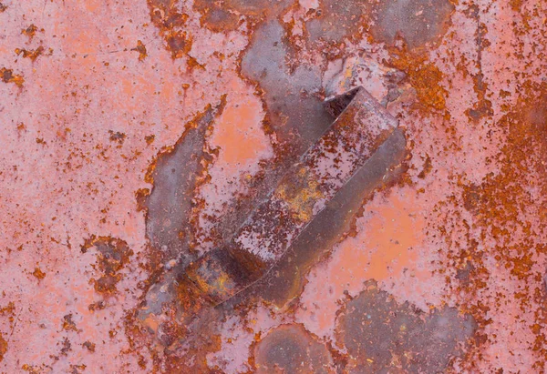 Rusty metal background.Corroded metal with various shades of rust, from yellow to brown. — 스톡 사진