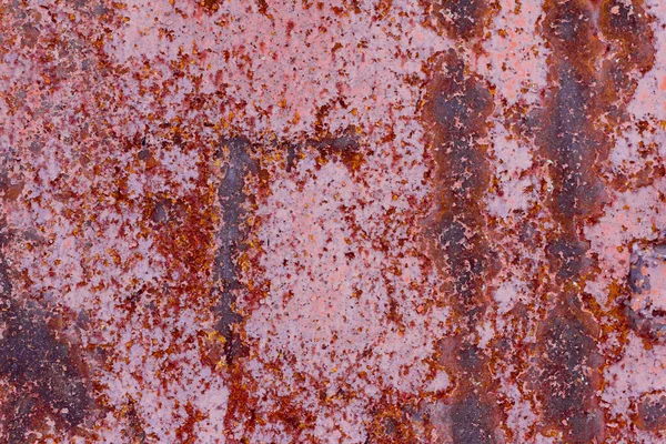 Rusty metal background.Corroded metal with various shades of rust, from yellow to brown. — 스톡 사진