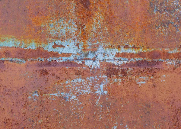 Fundo Enferrujado Rust Texture Ferro Enferrujado Velho Oxidação Vermelho Marrom — Fotografia de Stock