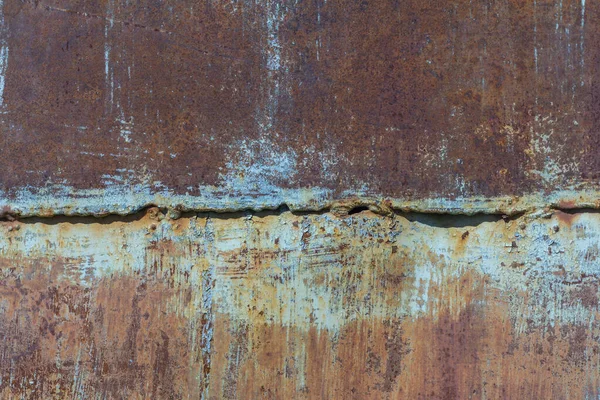 Roestige Achtergrond Rust Textuur Van Oude Roestige Ijzer Roodbruine Roest — Stockfoto
