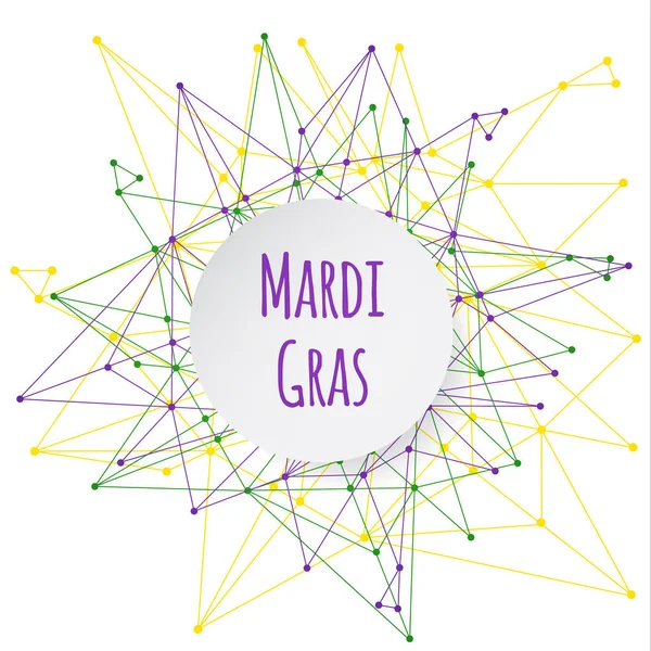 Mardi Gras Φόντο Πανό Εικονογράφηση Διάνυσμα — Διανυσματικό Αρχείο
