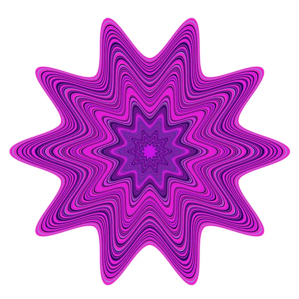 Étoile Abstraite Violette Violette Illustration Vectorielle — Image vectorielle