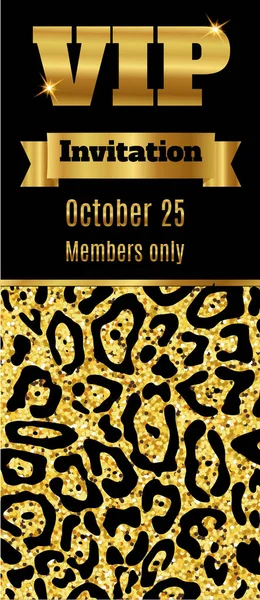 Vip Club Party Premium Invitation Carte Flyer Gabarit Noir Illustration — Image vectorielle