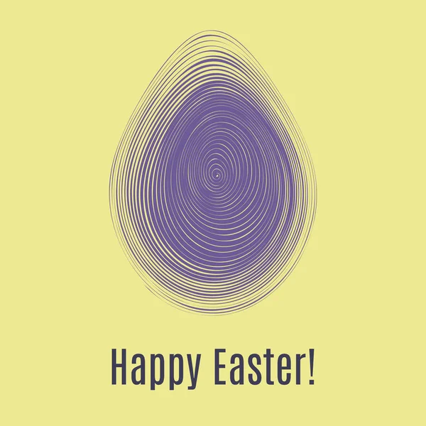 复活节快乐的紫外线卡 儿童蛋狩猎模板布局 矢量插图 免版税图库插图