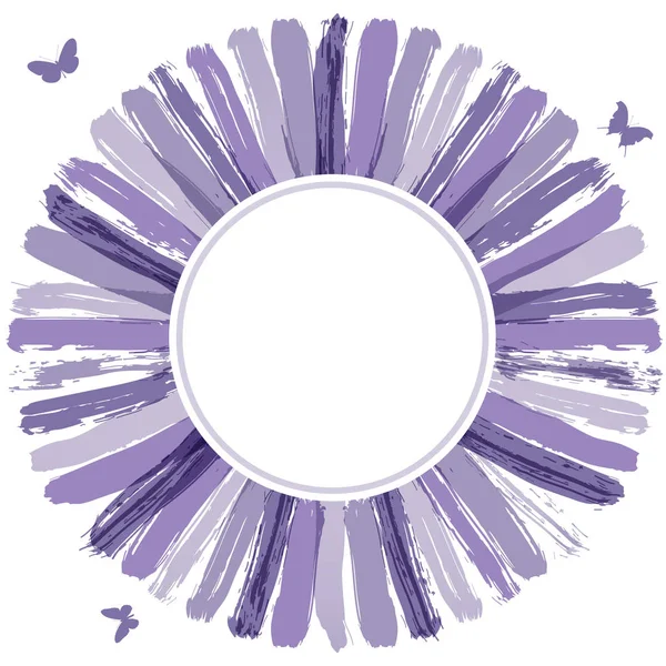 Ultra Violet Grunge Κύκλο Πανό Εικονογράφηση Διάνυσμα — Διανυσματικό Αρχείο