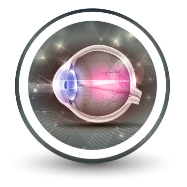 Görme yuvarlak şekil kutsal kişilerin resmi