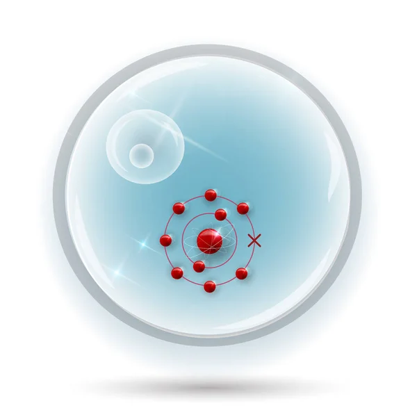 Molécule de radicaux libres — Image vectorielle