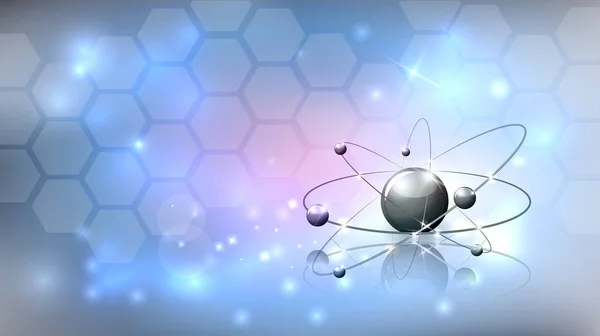 Abstrakt vetenskap bakgrund med molekyl — Stock vektor