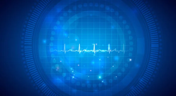 Cardiograma, ritmo cardíaco normal —  Vetores de Stock