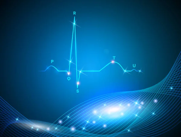 Cardiogram, normaal hartritme — Stockvector