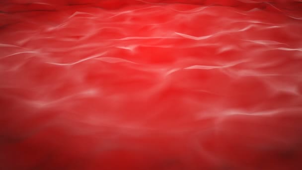 Fondo de agua rojo con olas tranquilas — Vídeos de Stock