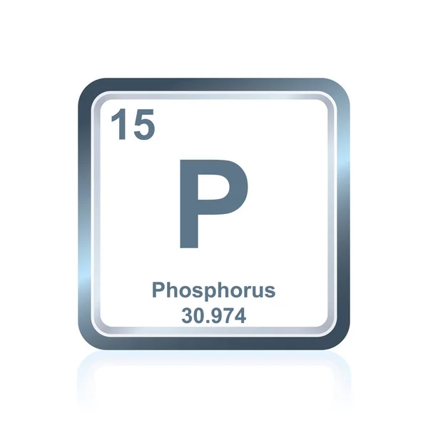 Grundämnet fosfor från det periodiska systemet — Stock vektor