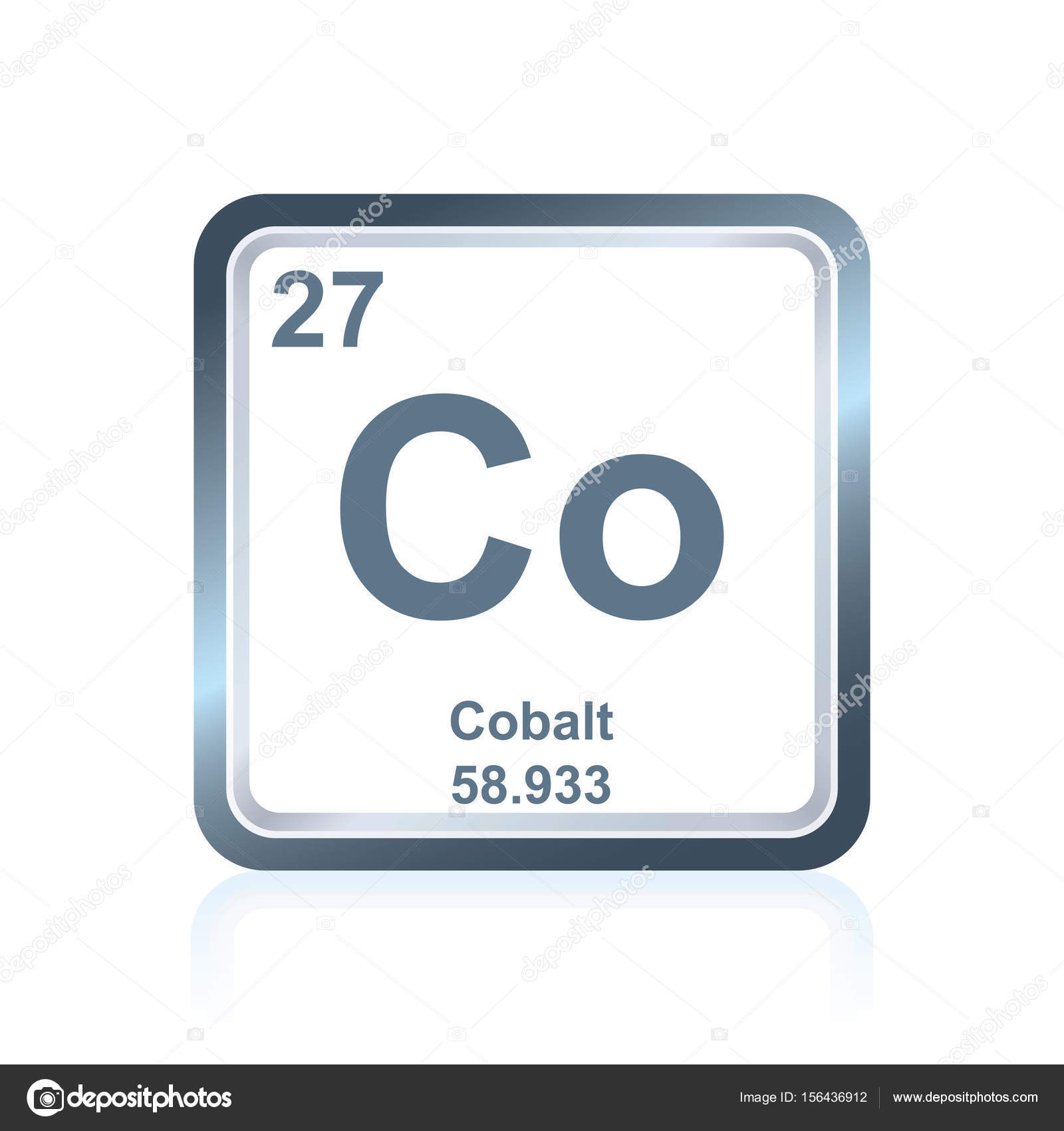 Cobalto é Um Símbolo De Elemento Químico Coutilizado Para Criar