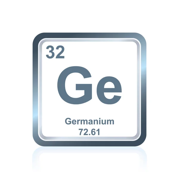 Élément chimique germanium du tableau périodique — Image vectorielle