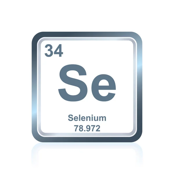 Elemento chimico selenio della tavola periodica — Vettoriale Stock