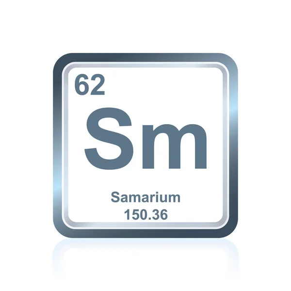 Samario de elementos químicos de la Tabla Periódica — Archivo Imágenes Vectoriales