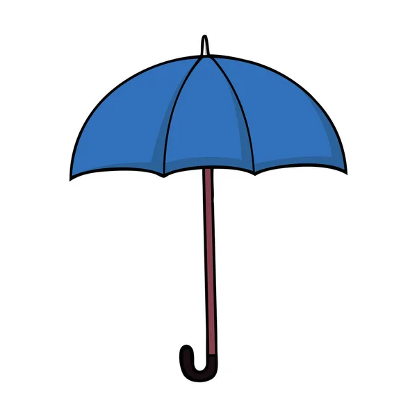Blauwe cartoon paraplu — Stockvector
