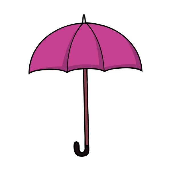 Parapluie dessin animé rose — Image vectorielle