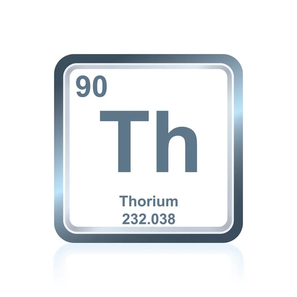 Chemical element thorium from the Periodic Table — Stock Vector