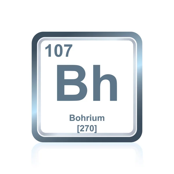 元素周期表からボーリウム — ストックベクタ