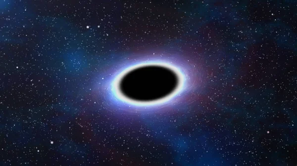 Czarna dziura w kosmosie z gwiazdami wessanymi przez przyciąganie grawitacyjne. — Zdjęcie stockowe