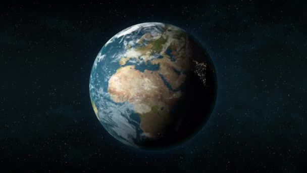 Pianeta Terra Visto Dallo Spazio Che Zooma Concentra Parigi Francia — Video Stock